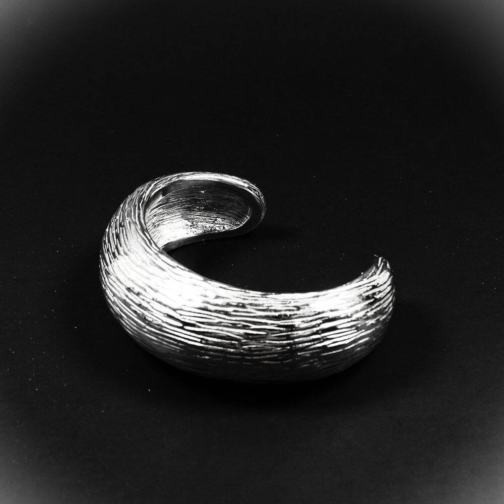 SIMON SEBBAG NWT Sterling Silver Textured Wide Cuff Bracelet - Picture 3 of 7